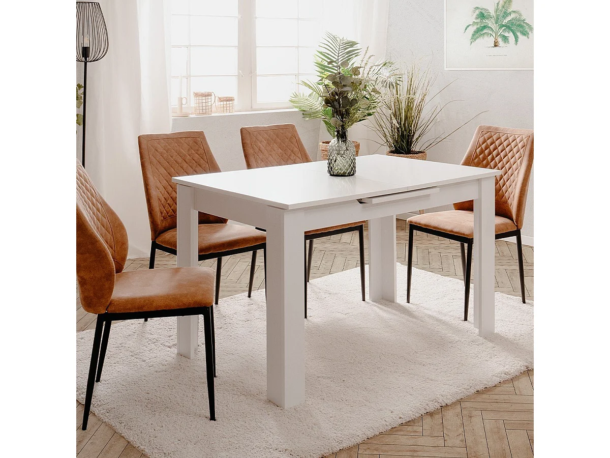 Table à manger extensible L125/165 cm - BIRMINGHAM