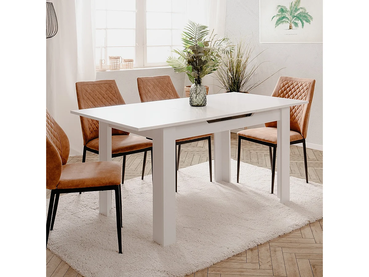 Table à manger extensible L125 - 165 cm BIRMINGHAM