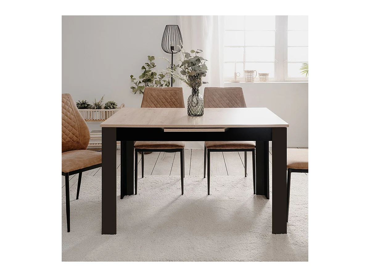 Table à manger extensible L125/165 cm - BIRMINGHAM