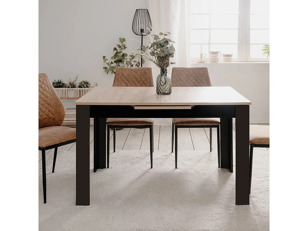 Table à manger extensible L125/165 cm - BIRMINGHAM
