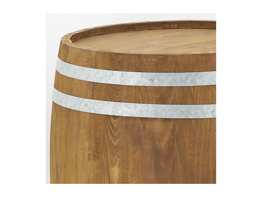 Tonneau en bois vieilli