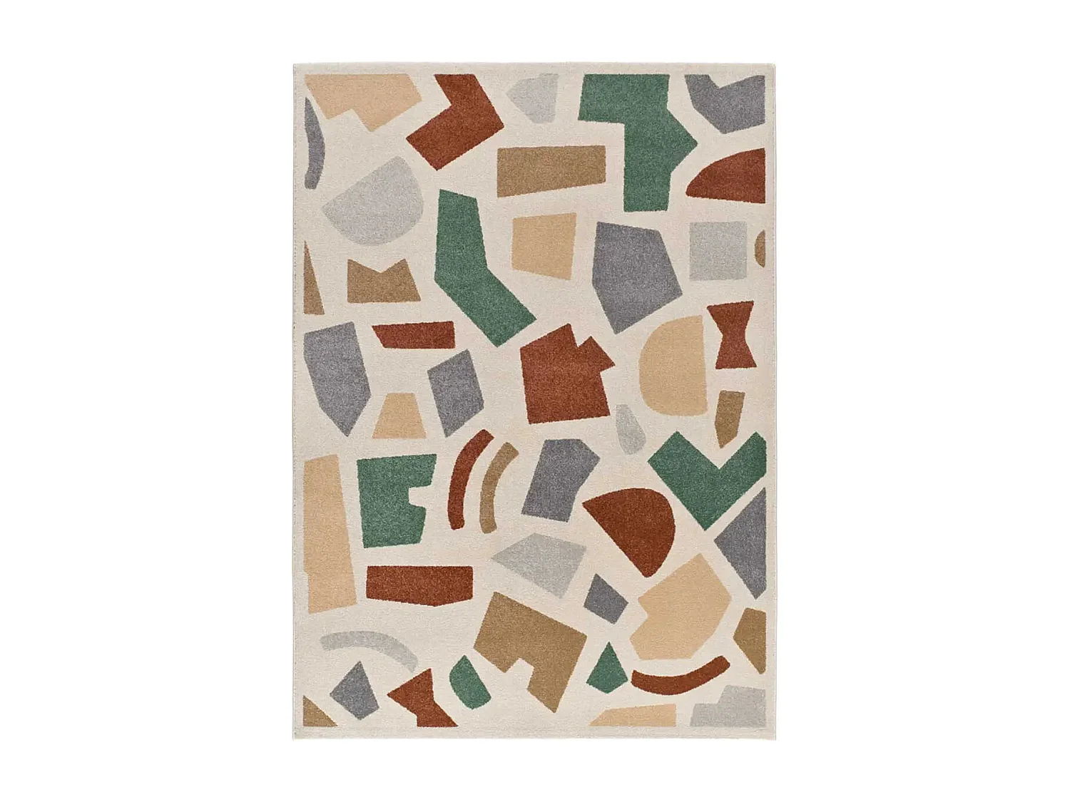 Tapis intérieur - géométrique - multicolore - 80 x 150 cm - BERUTI