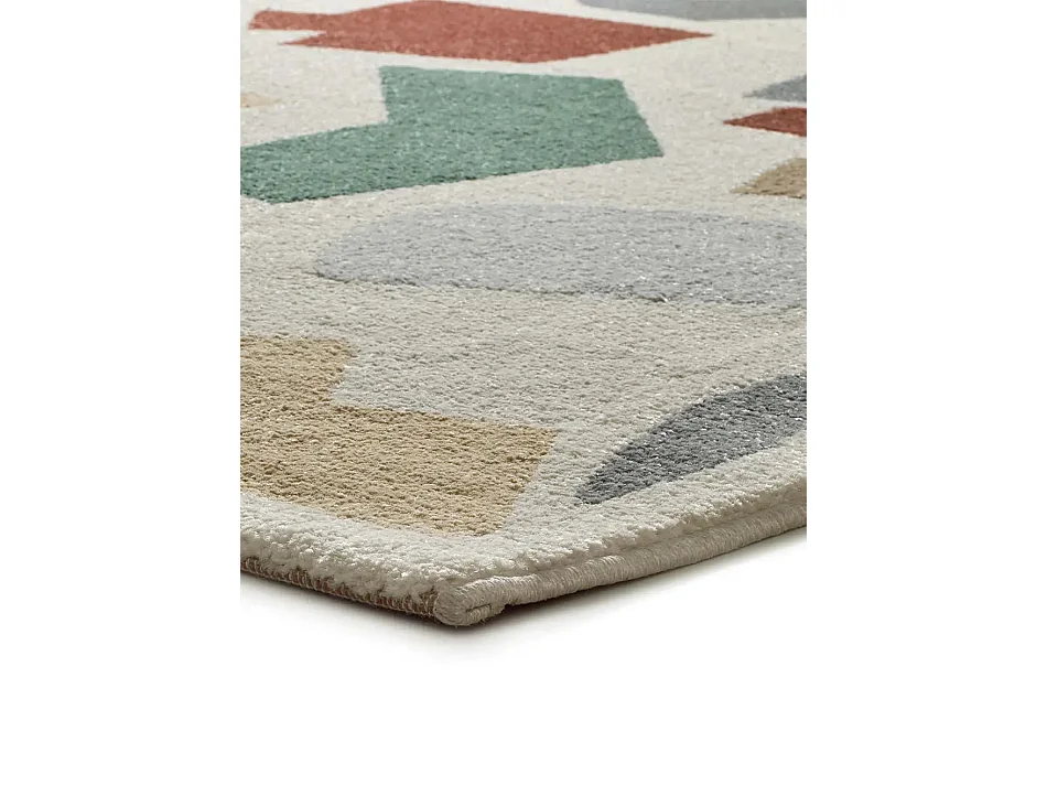 Tapis intérieur - géométrique - multicolore - 80 x 150 cm - BERUTI