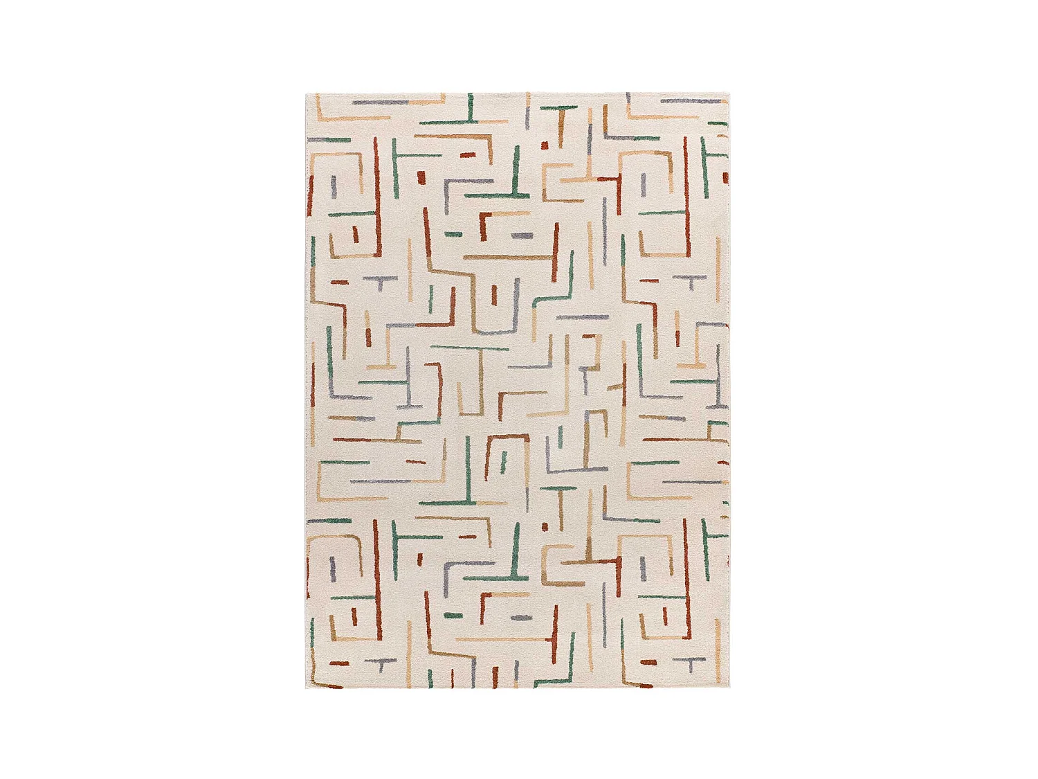 Tapis intérieur - géométrique - multicolore - 200 x 290 cm - BERUTI