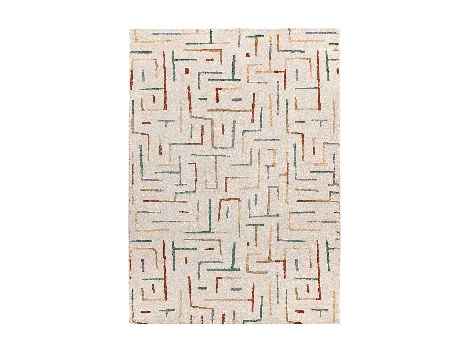 Tapis intérieur - géométrique - multicolore - 200 x 290 cm - BERUTI