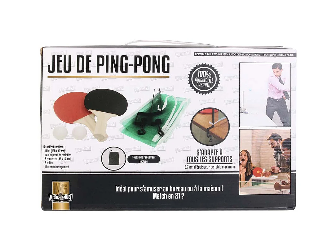 Jeu mini ping pong mobile (Lot de 2)