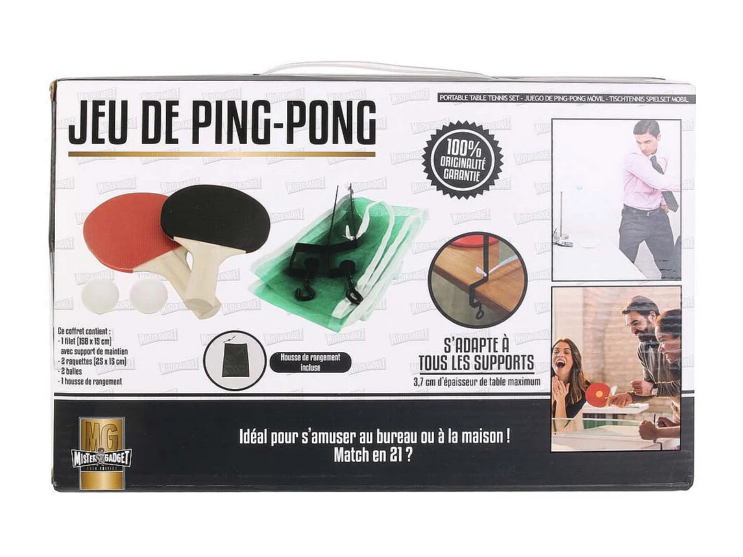 Jeu mini ping pong mobile (Lot de 2)