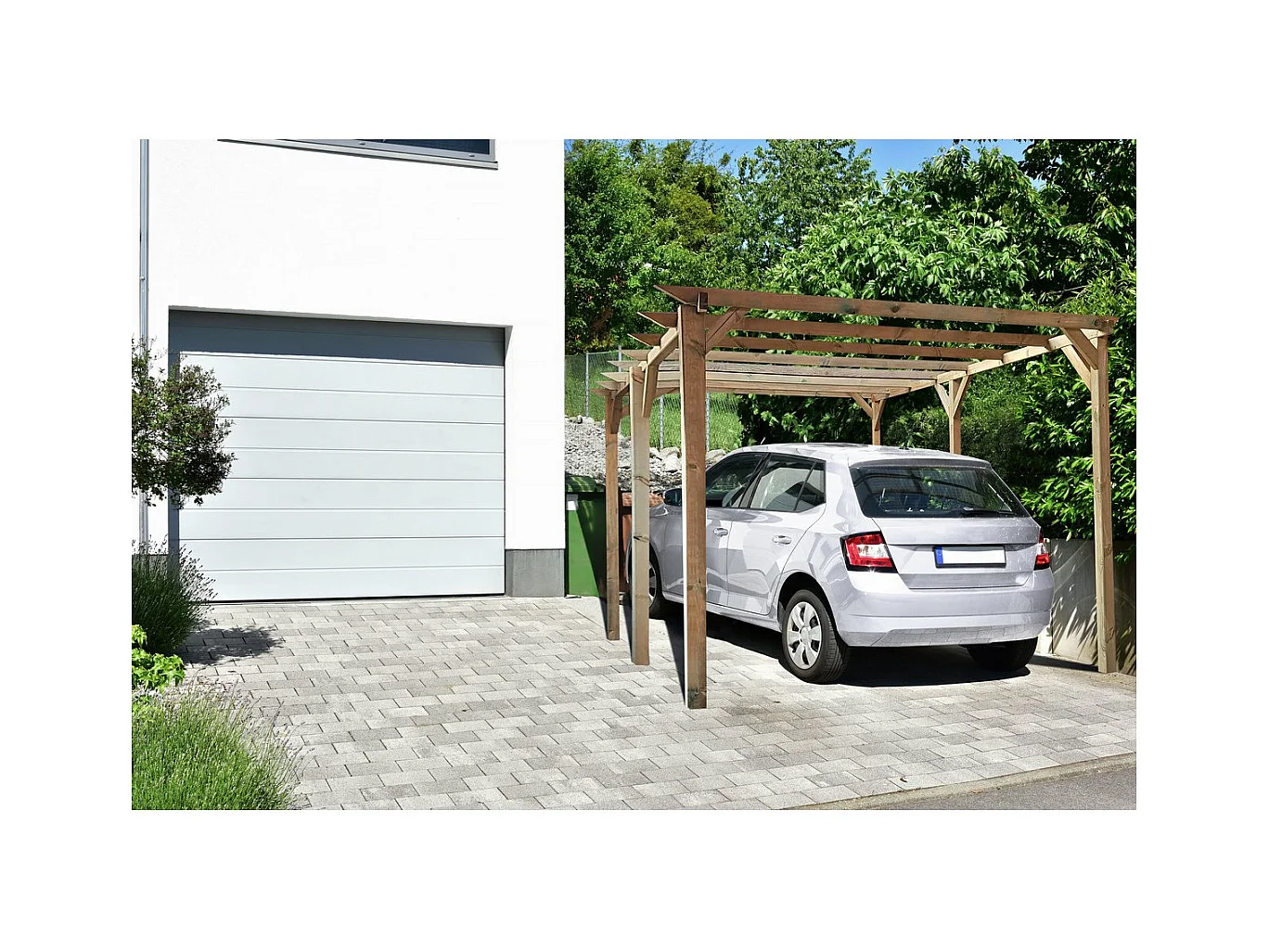 Carport voiture en bois "Sunny" 3 x 5 m