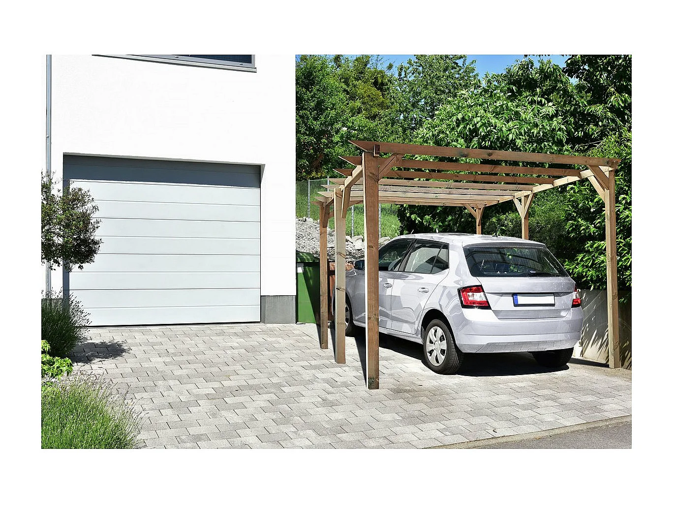 Carport voiture en bois "Sunny" 3 x 5 m