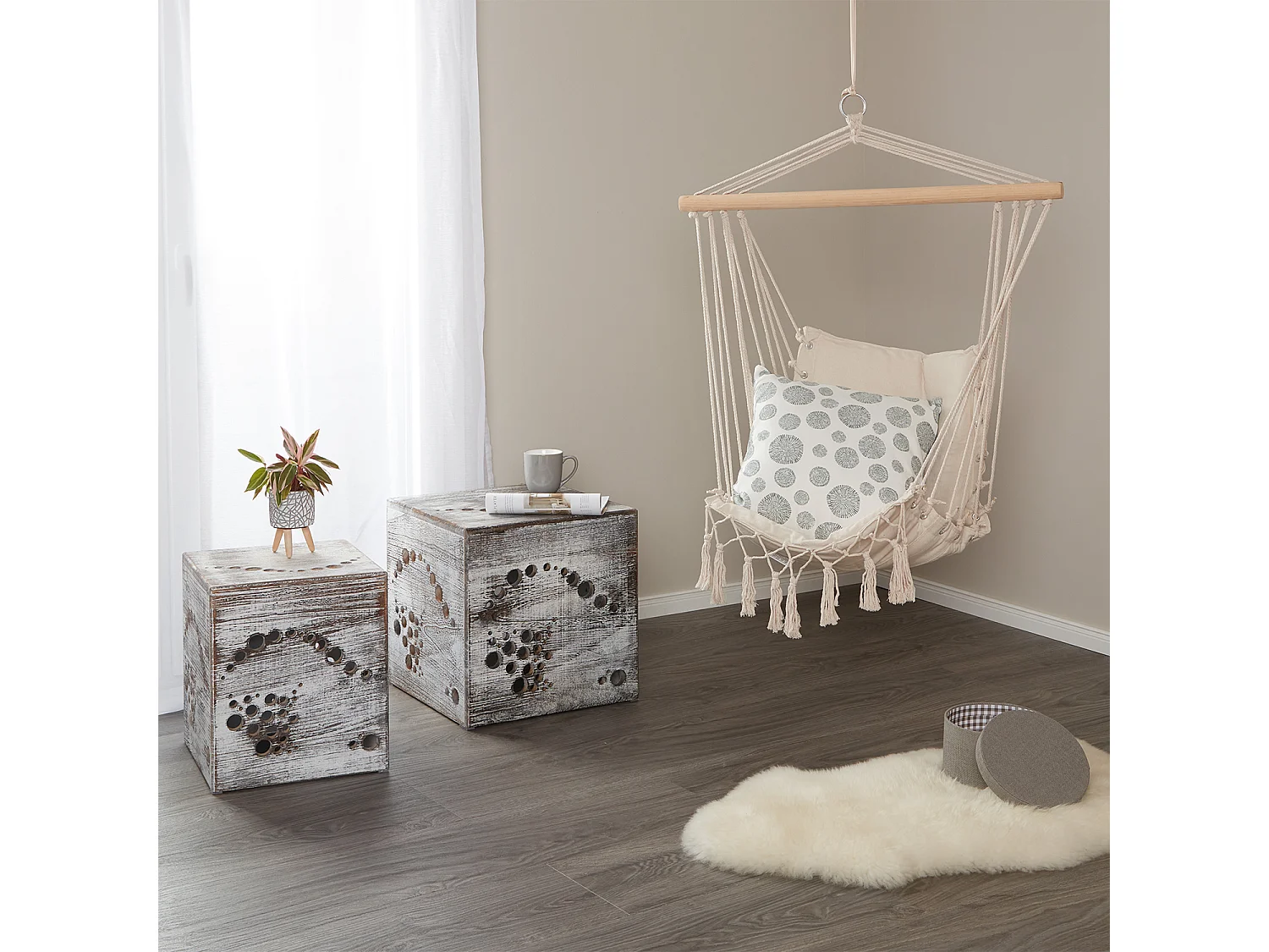 Tavolino da caffè 45x45x45 cm Grigio