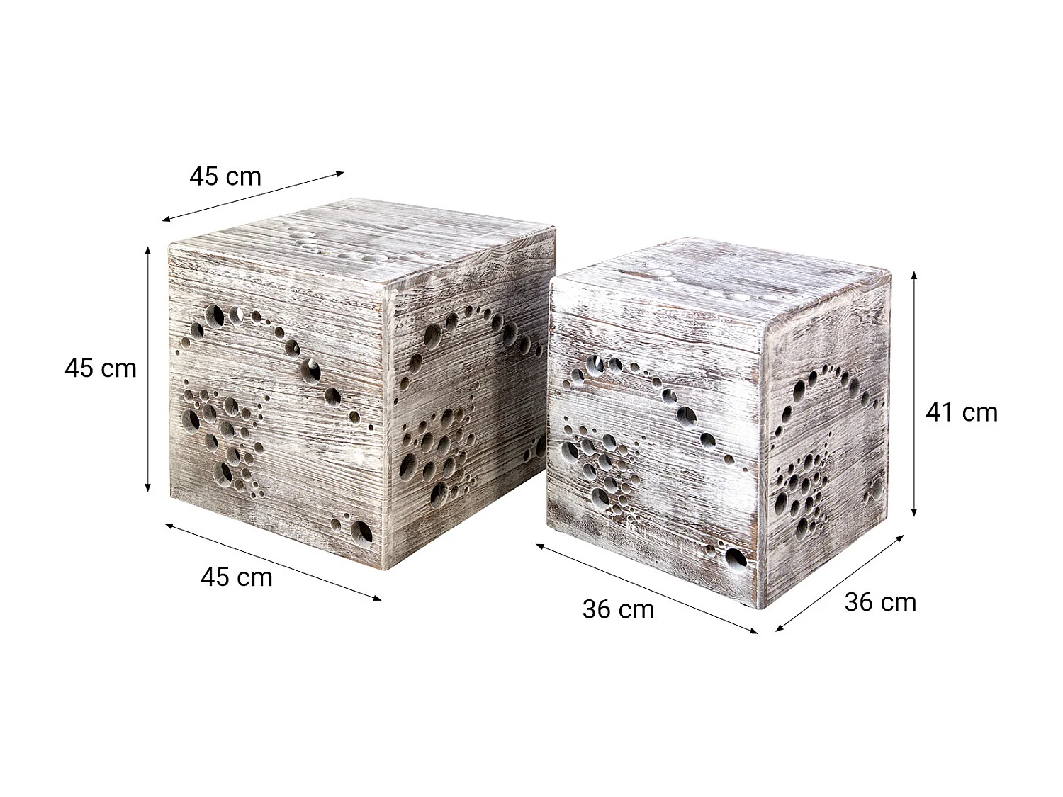 Tavolino da caffè 45x45x45 cm Grigio