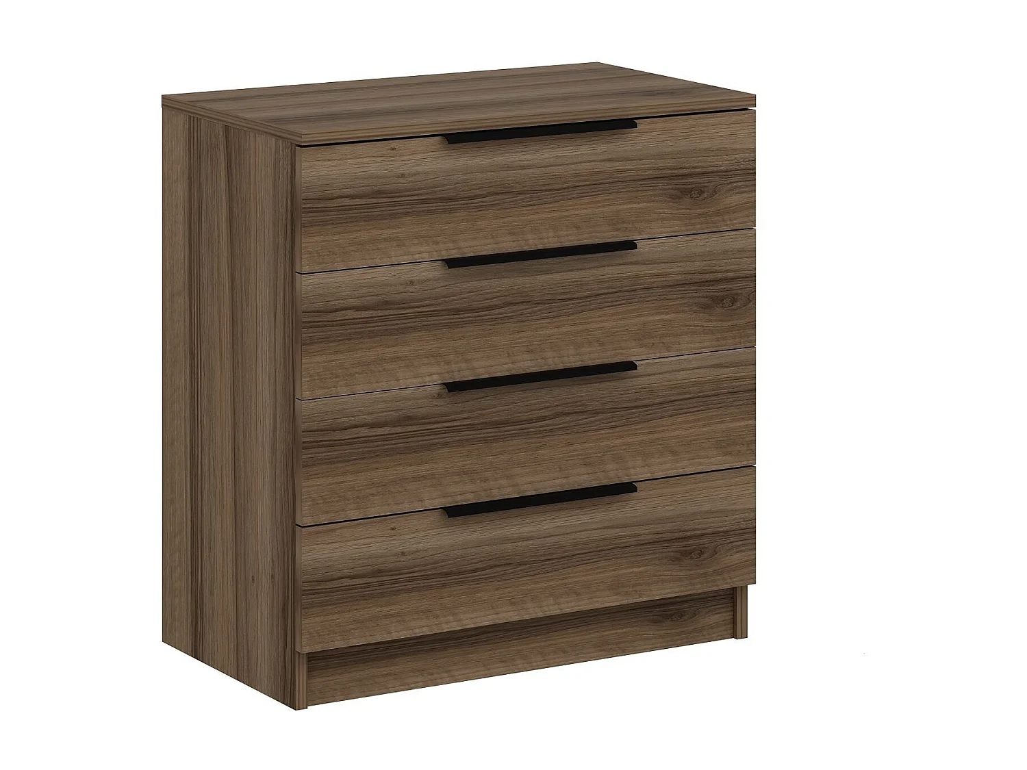 Cómoda Kale Plus-7913 color nogal 73x77x42 cm