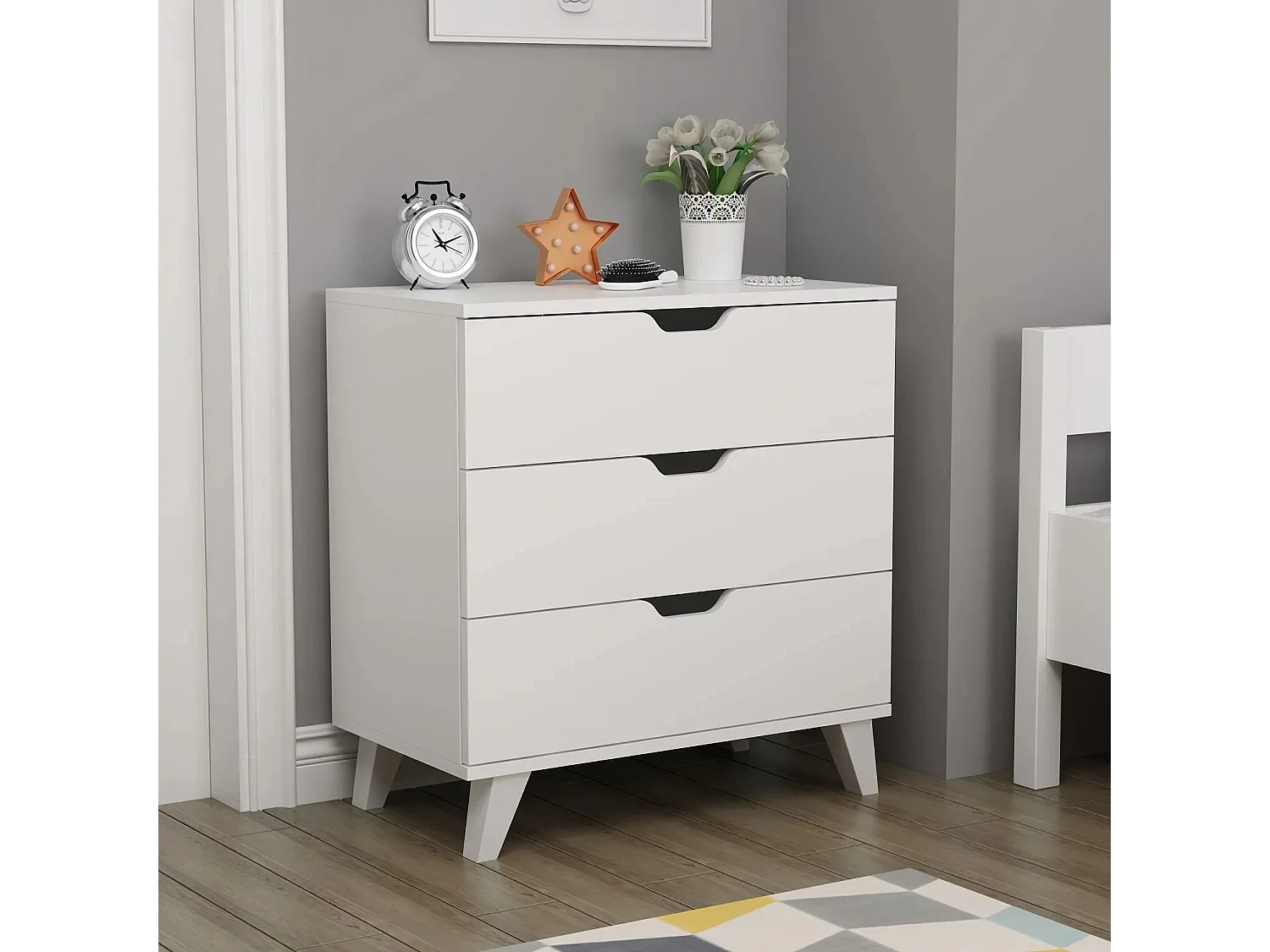 Cómoda Valencia 3 Blanco 72x40x76 cm