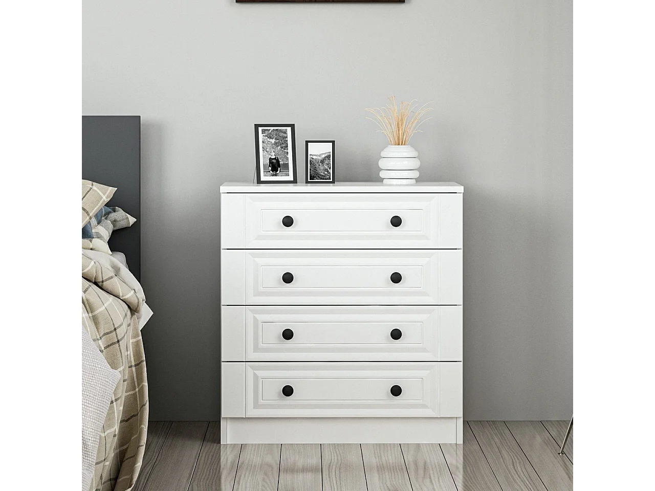 Cómoda Kale-4927 blanco 72x77x42 cm