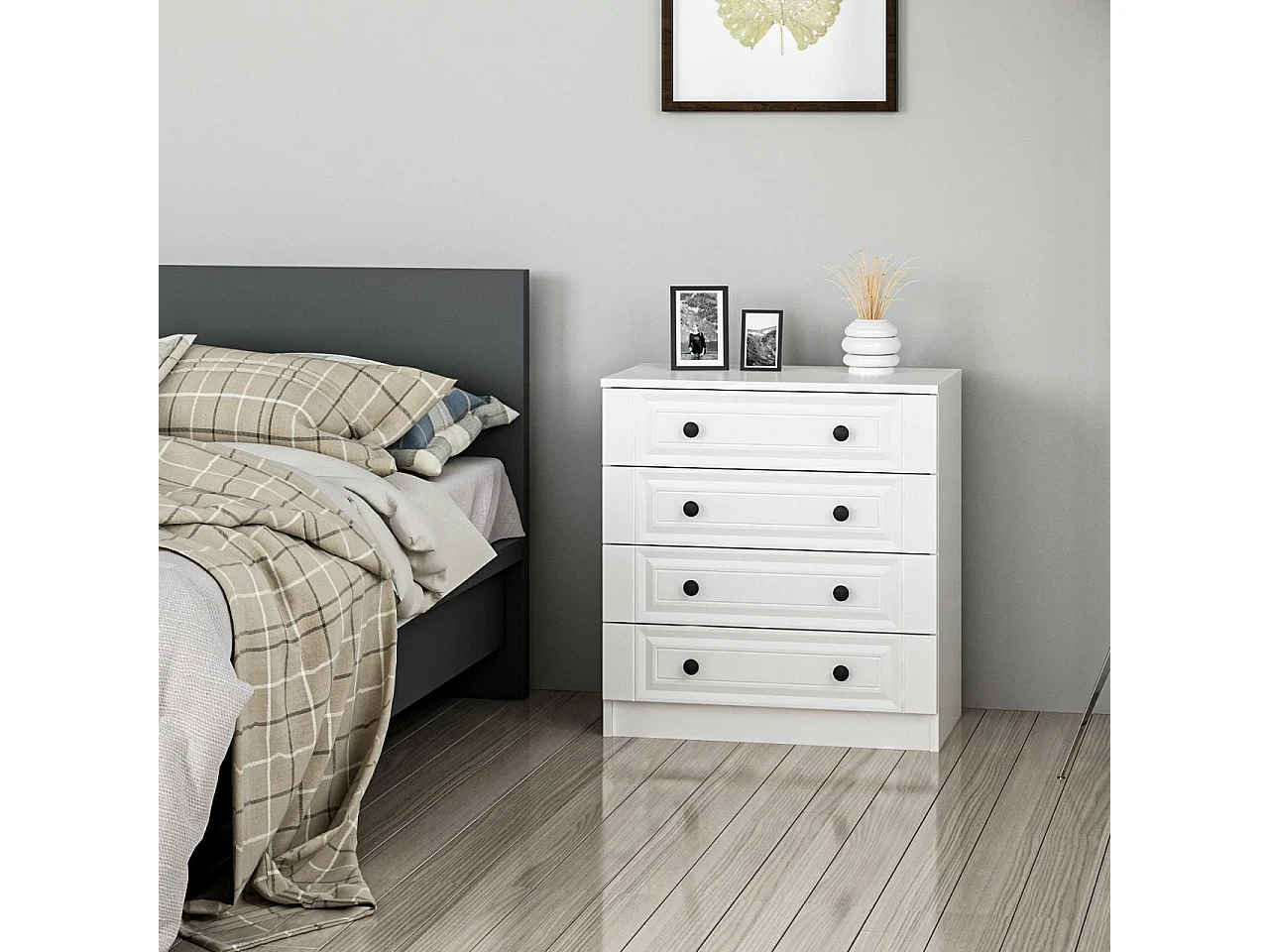 Cómoda Kale-4927 blanco 72x77x42 cm