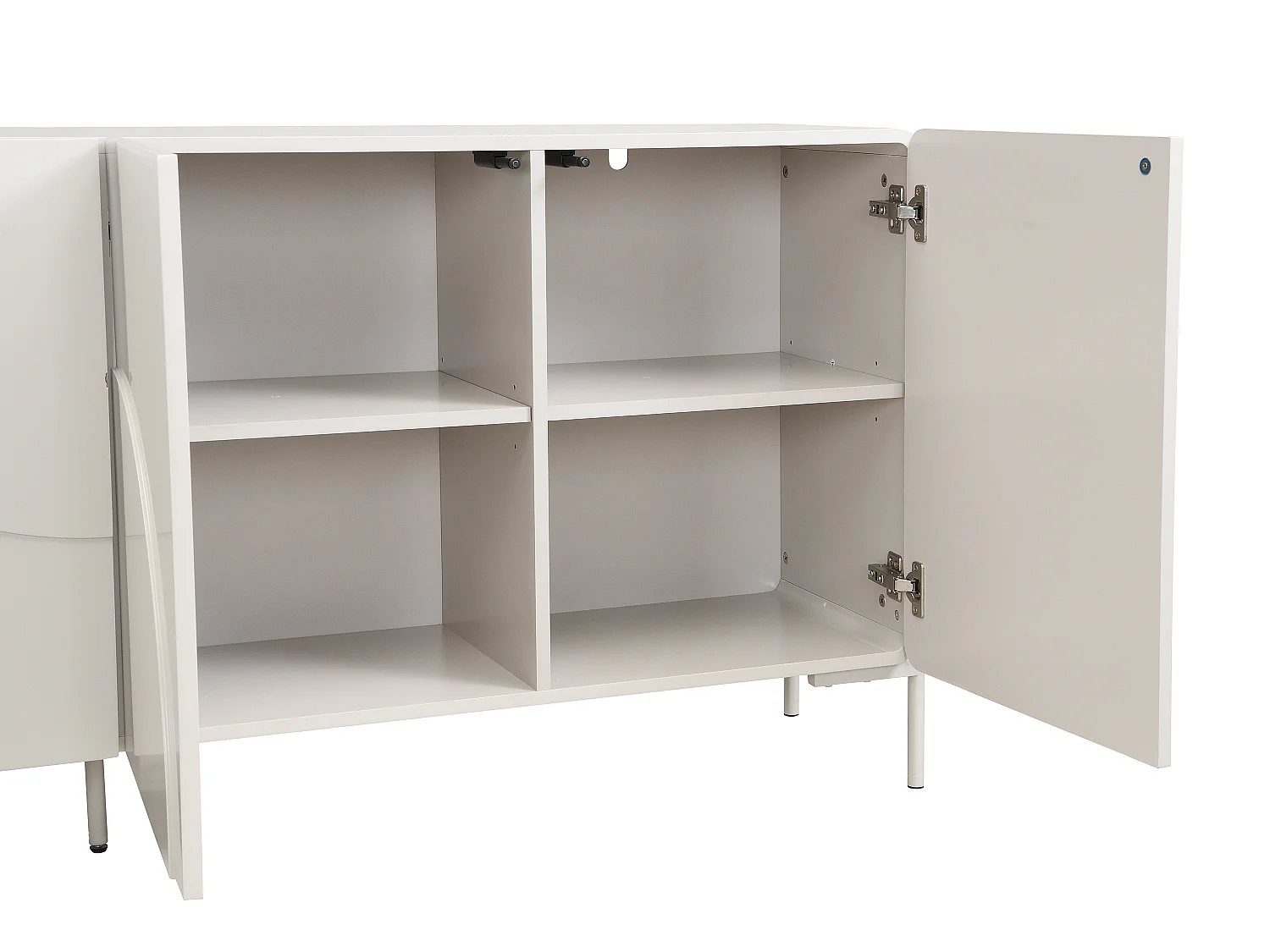 Buffet avec 4 portes en MDF - Beige - ZELINARO
