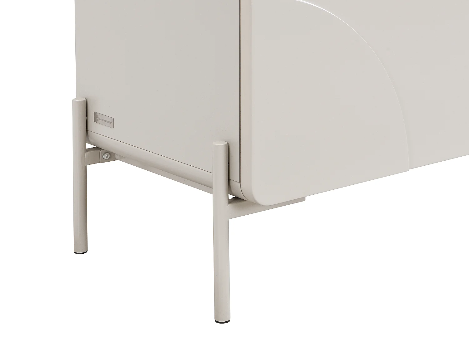 Meuble TV avec 4 portes en MDF - Beige - ZELINARO