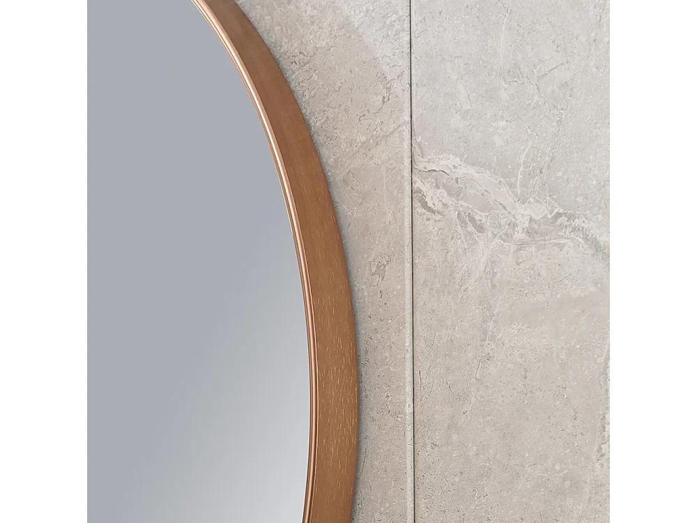 Miroir salle de bain LED rond 80cm cuivré avec anti buée- LuxuryBain