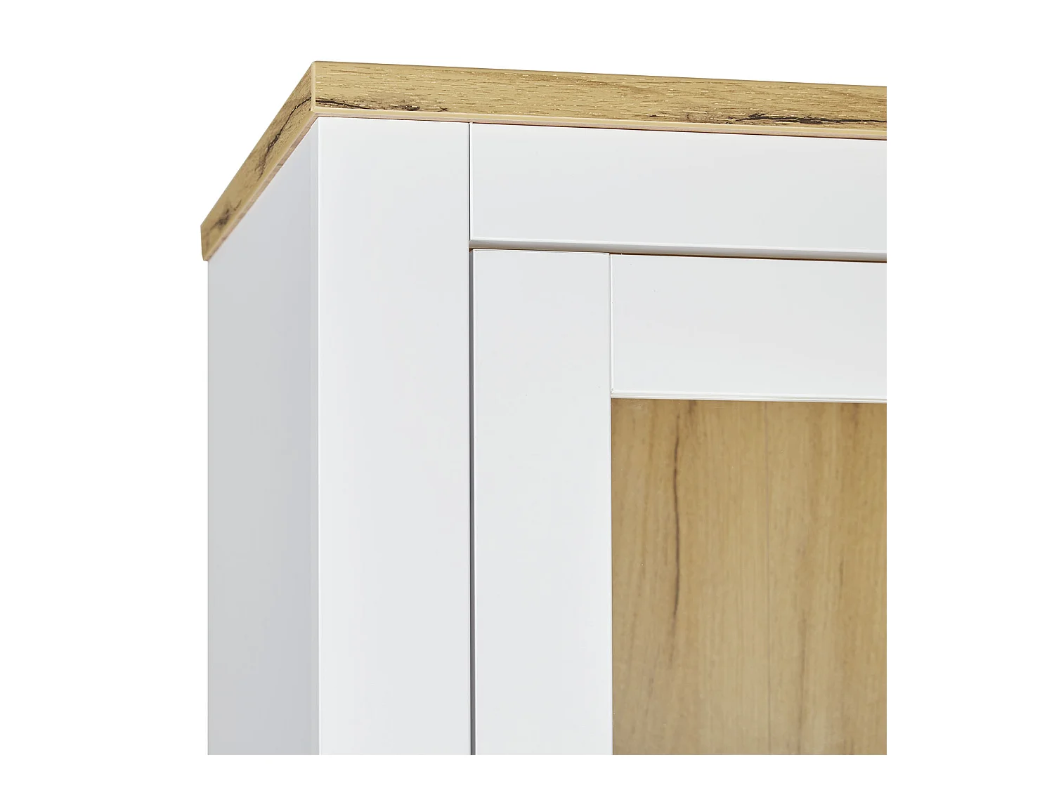 Bahut 64x199,5x41 cm chêne blanc