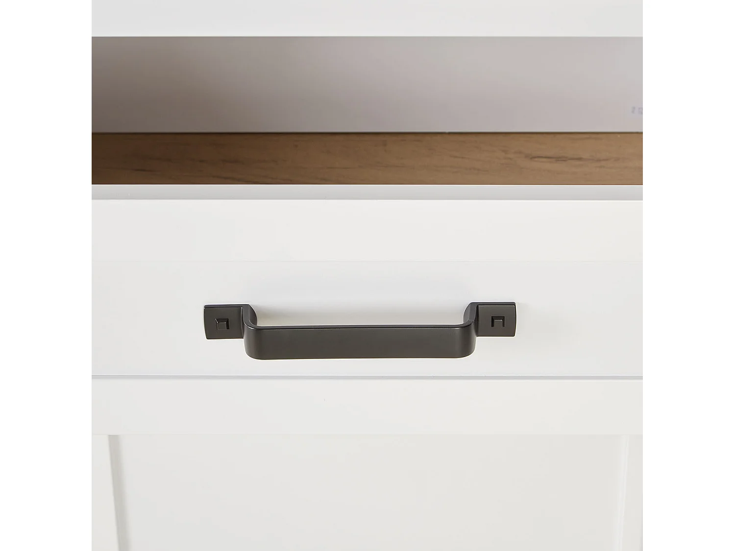Highboard Skab, Home, 64x199,5x41 cm, Hvid, Brun