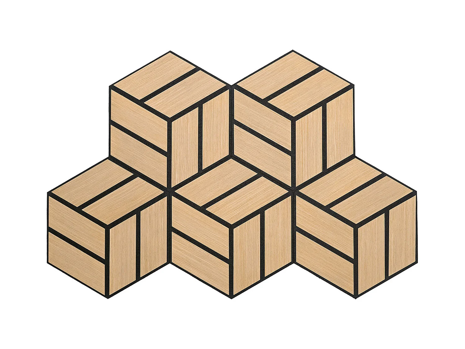 Akustikpaneele 30x26 cm Eiche 20-teiliges Set 3D