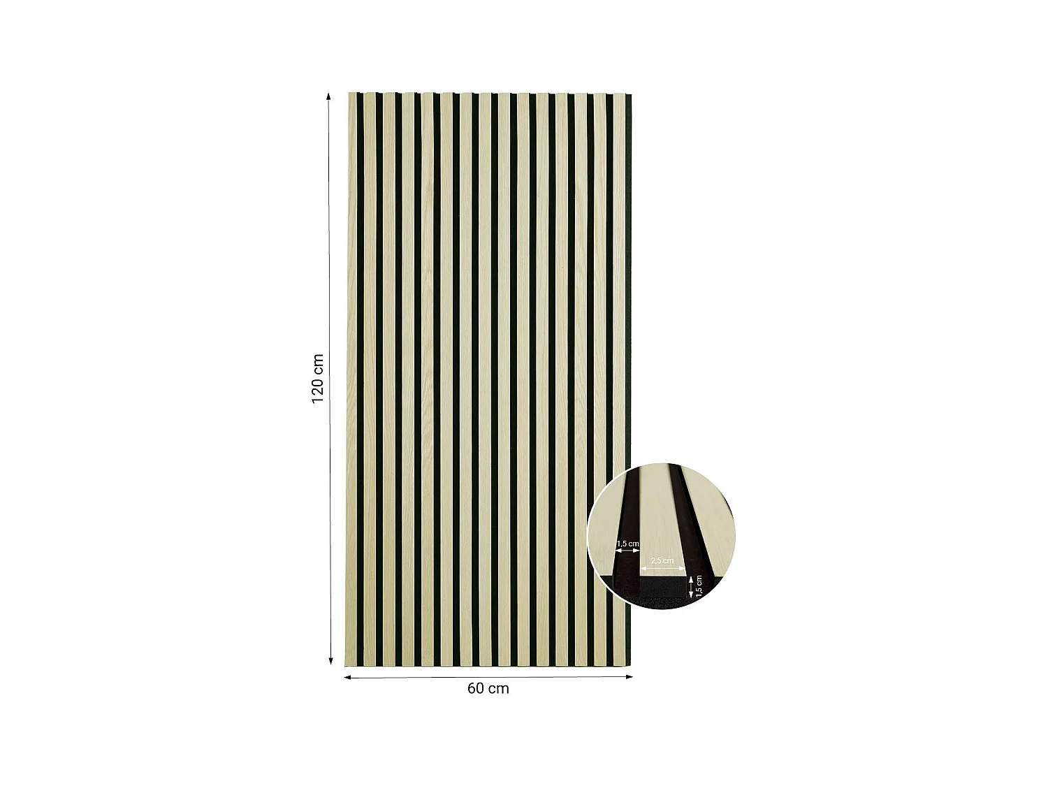 Panneaux Muraux 60x120 cm Crème