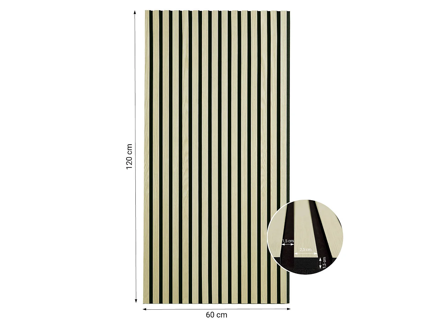 Panneaux Muraux 60x120 cm Crème