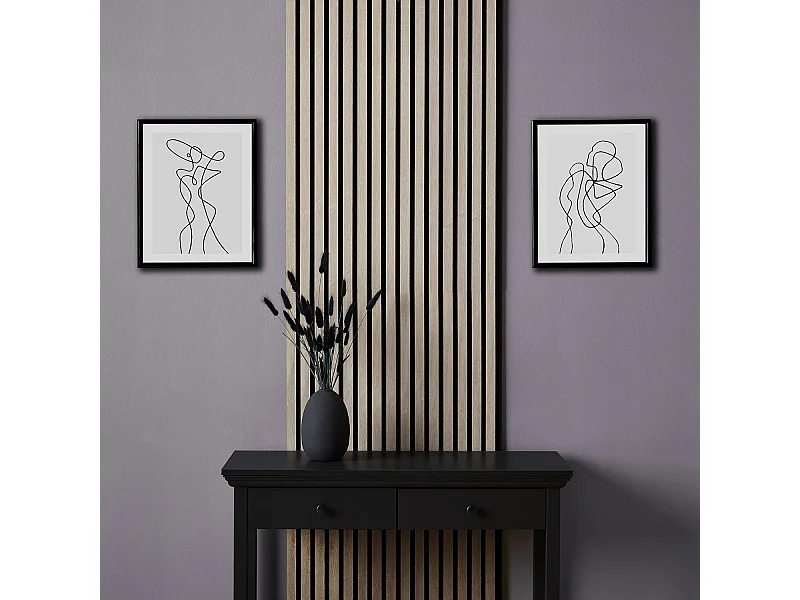 Painel de parede 60x60x2,5 cm cinza