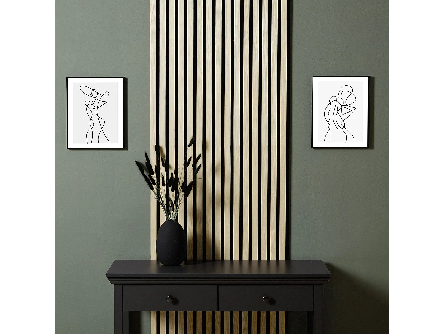 Wandpaneel 60x120x2,5 cm Creme