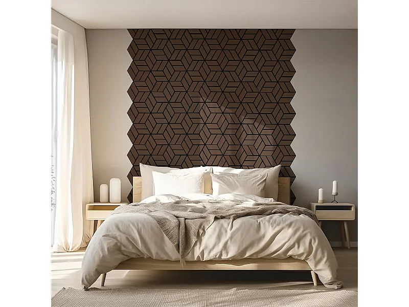 Panele akustyczne 30x26 cm brązowe