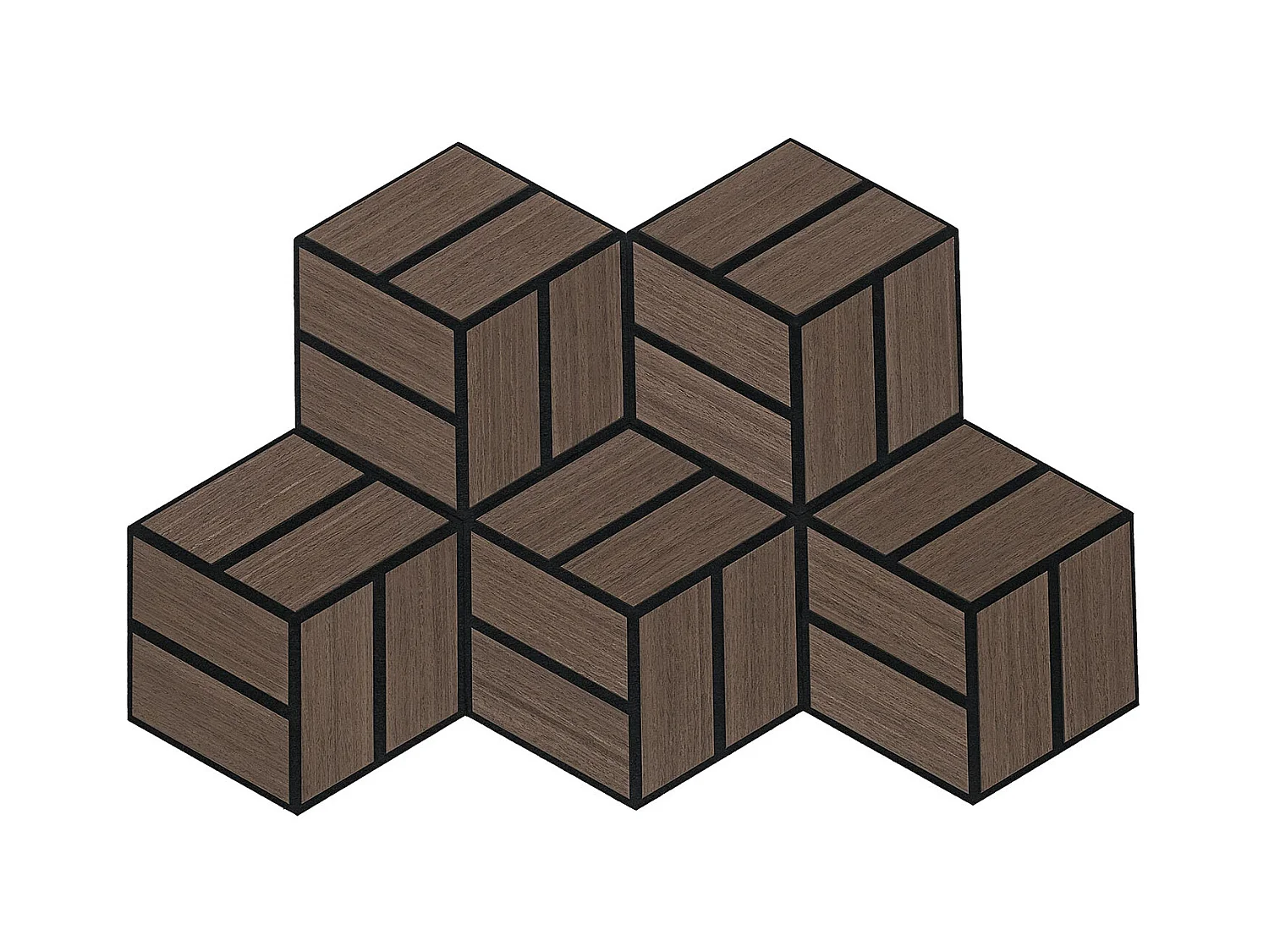 Akoestische panelen 30x26 cm Bruin