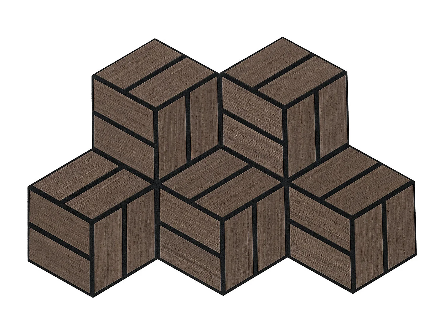 Akustikpaneele 30x26 cm Braun