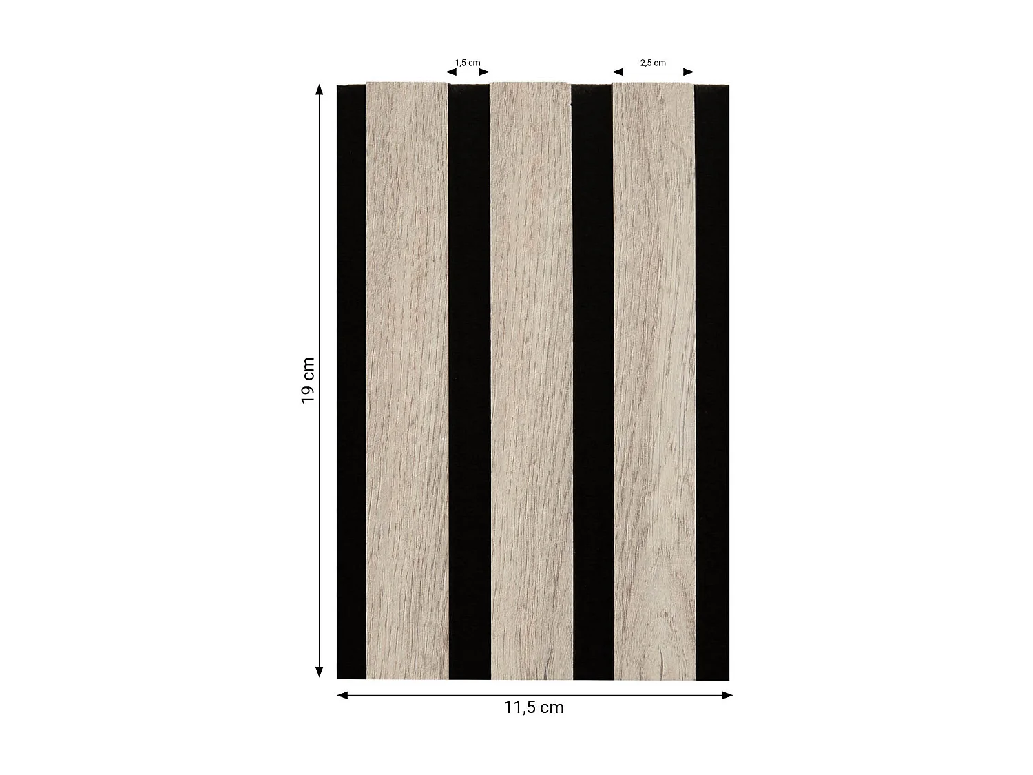 Wandpaneele 11,5x19x2,5 cm naturbraun grau creme