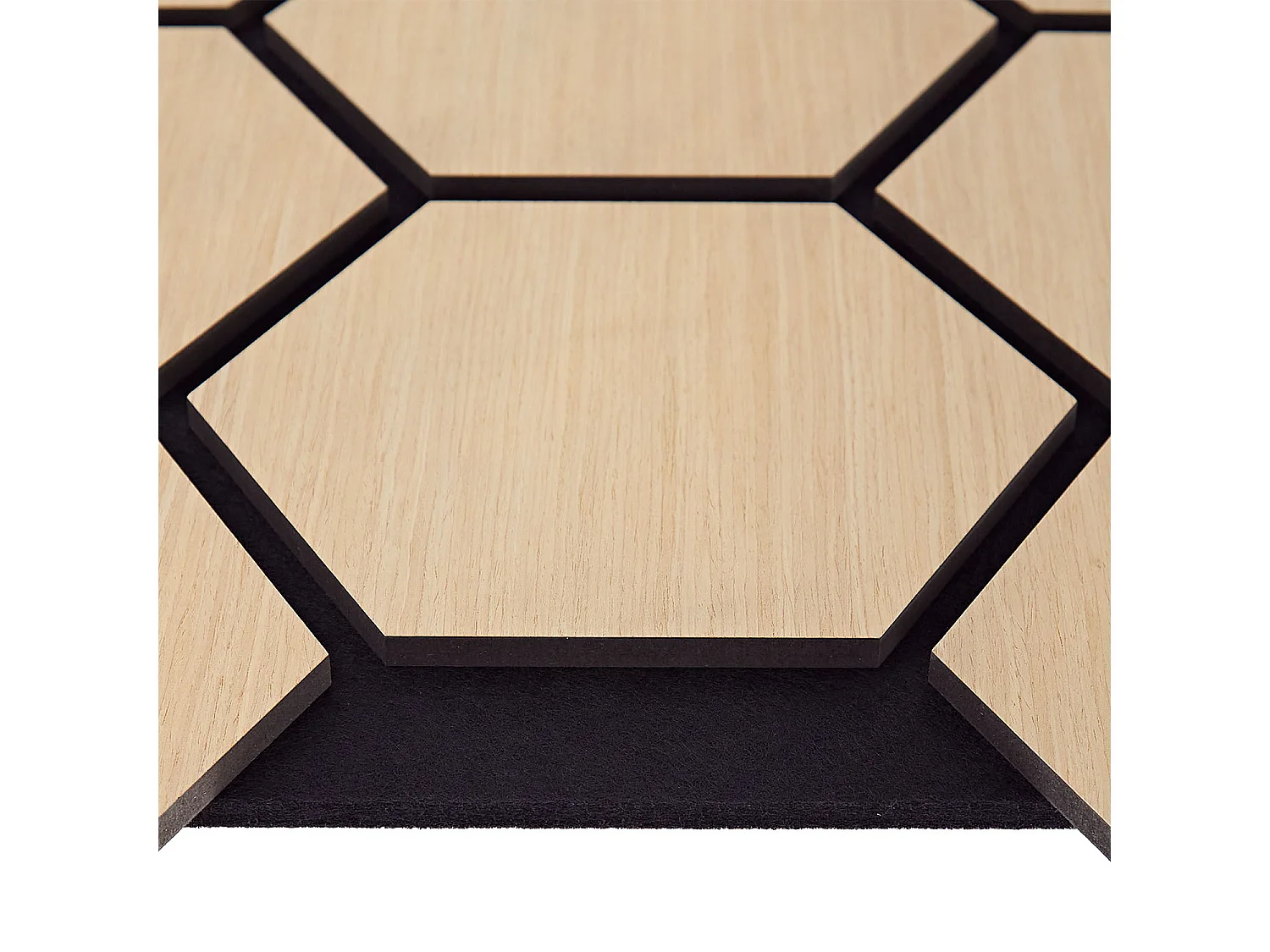 Wandpaneele 62x76 cm Natur Hexagon