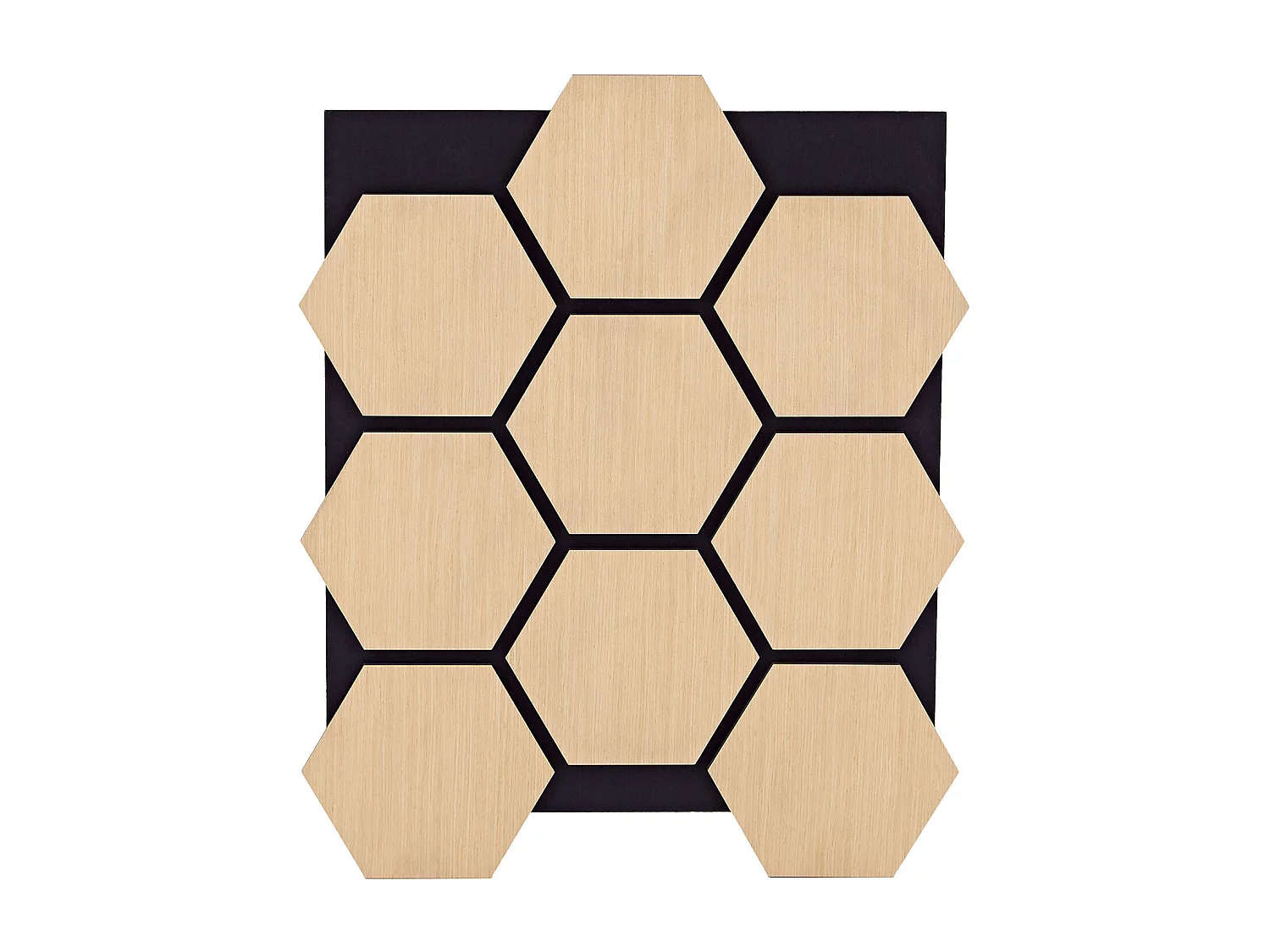 Wandpaneele 62x76 cm Natur Hexagon