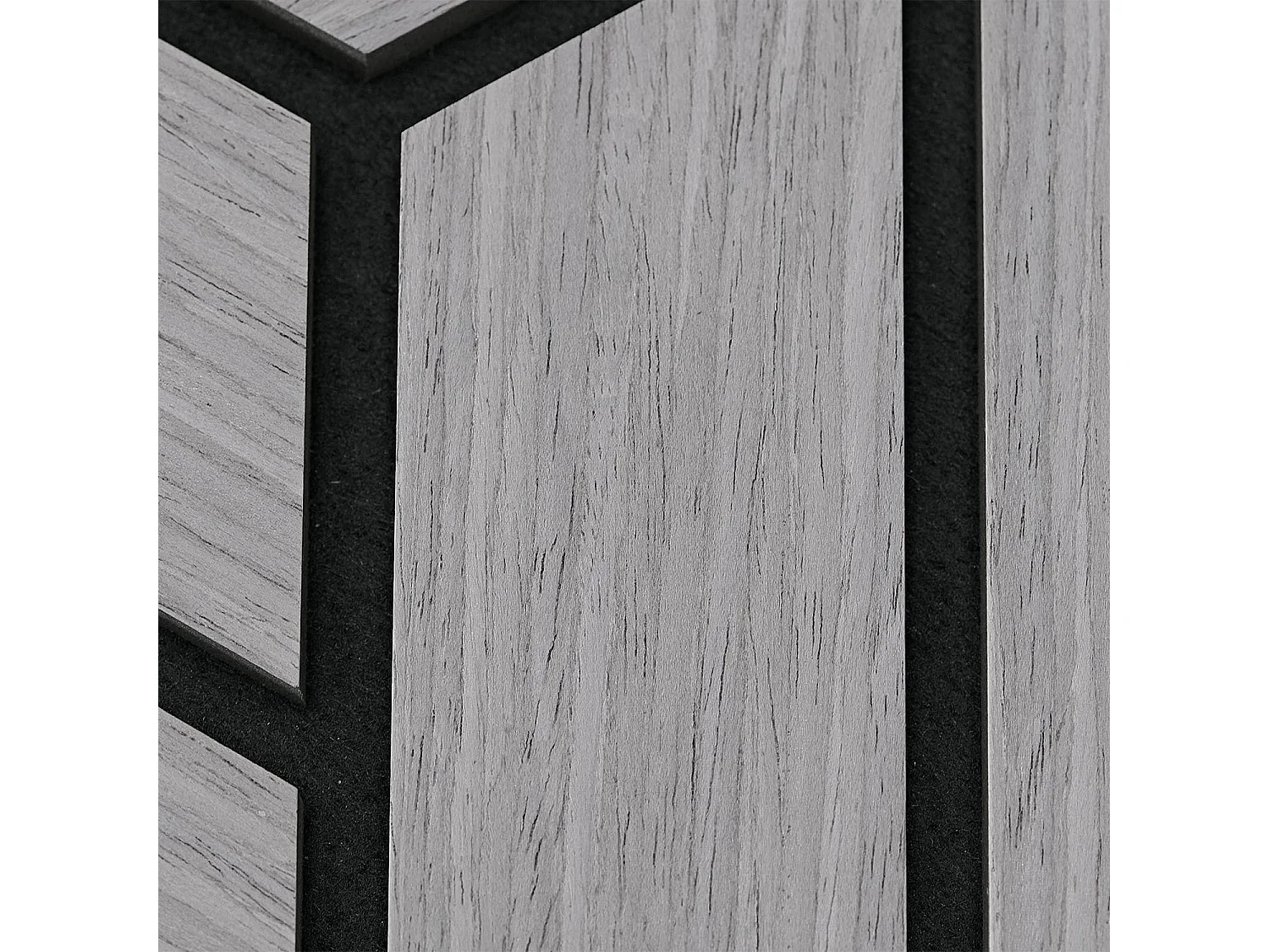 Akustikpaneele 30x26 cm Grau Sechseck Wabenmuster