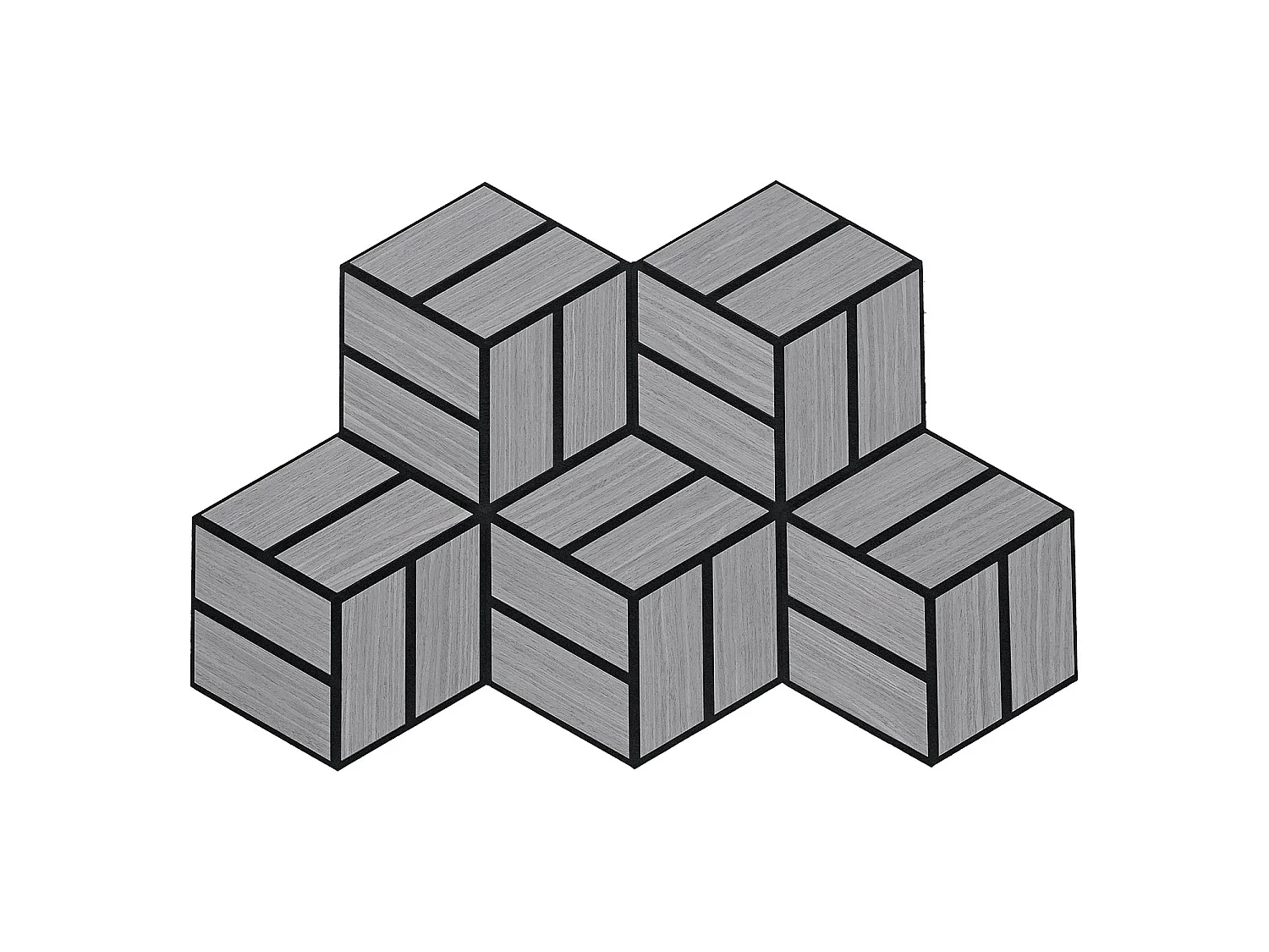 Panneaux Acoustiques 30x26 cm Gris Ensemble de 20 pièces 3D