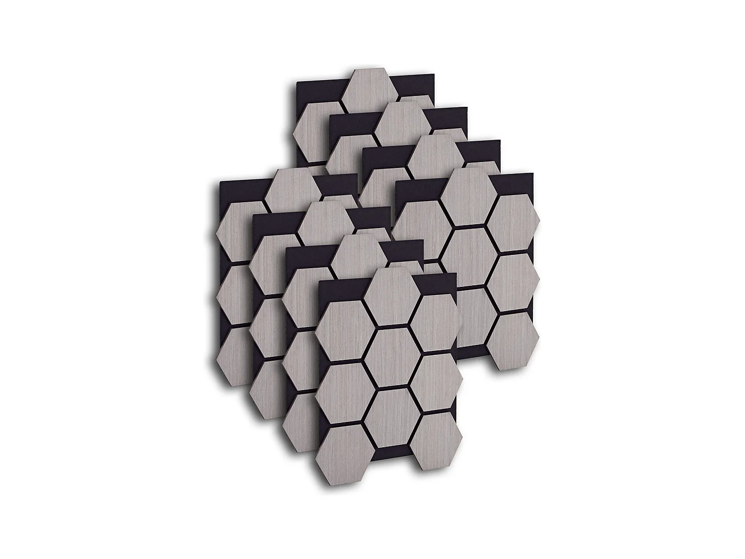 Wandpaneele 62x76x2 cm grau