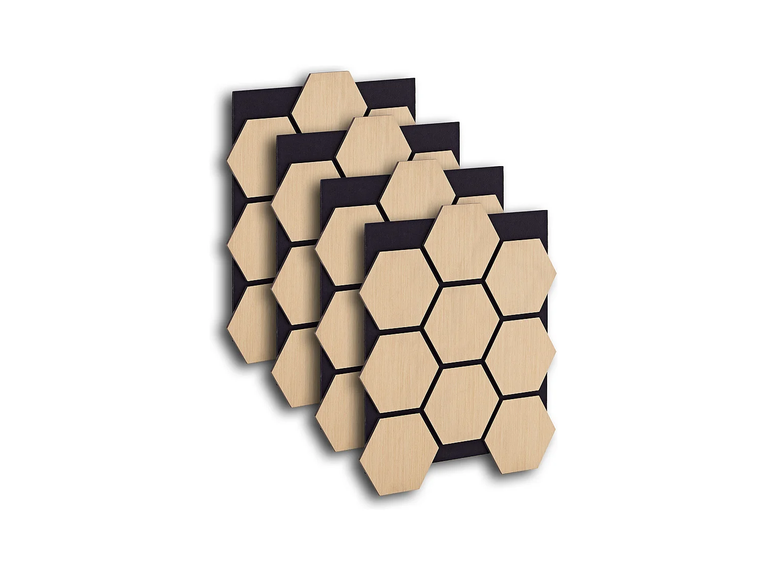 Panneaux muraux 62x76x2 cm naturel