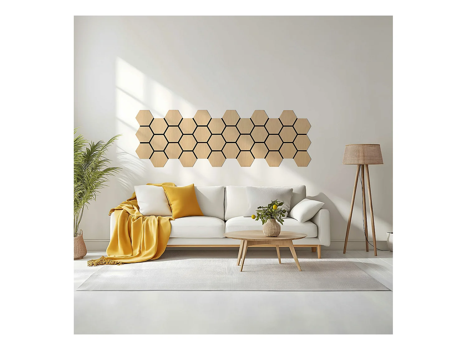 Panneaux muraux 62x76x2 cm naturel