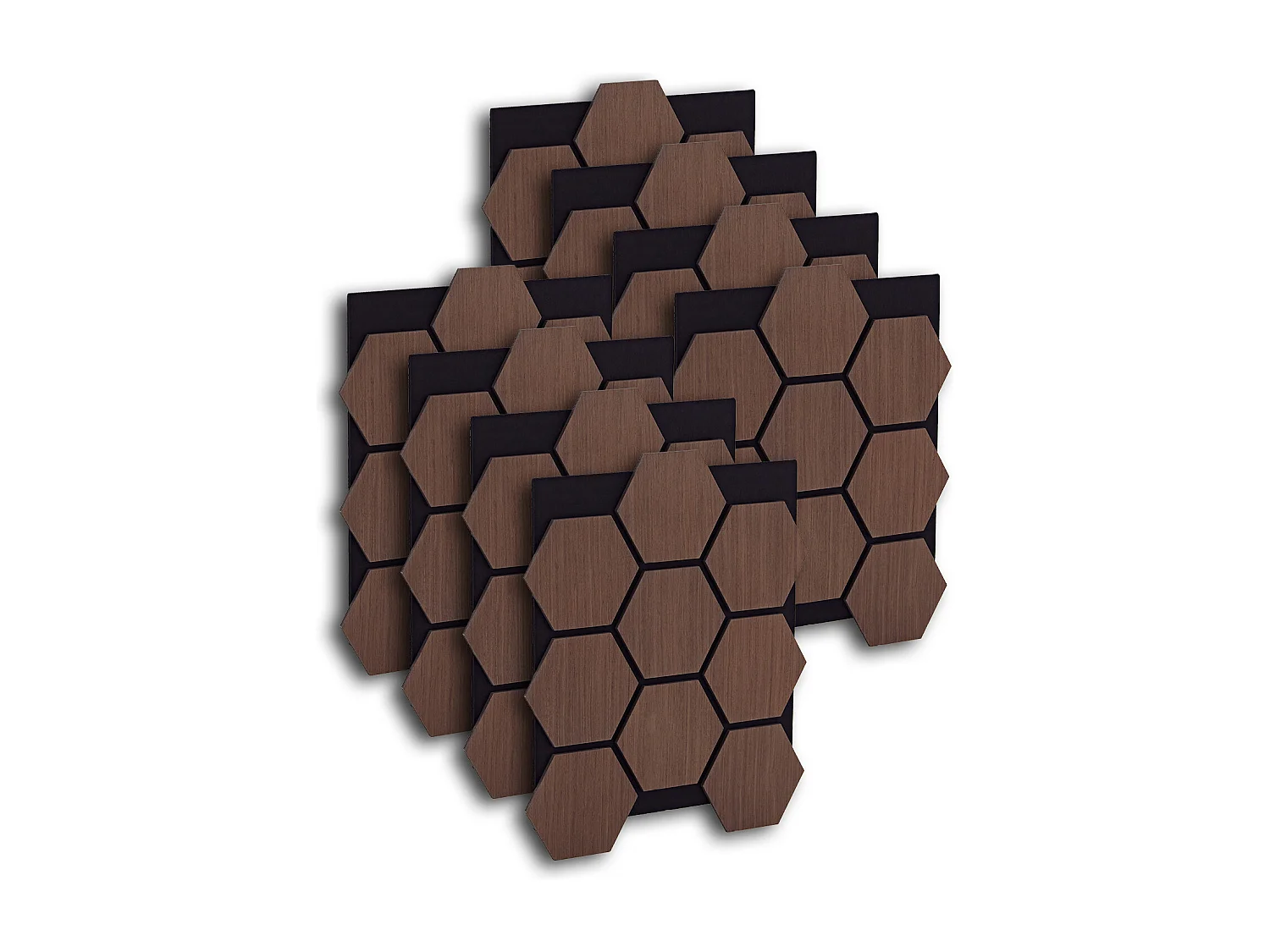 Wandpaneel 62x76x2 cm braun