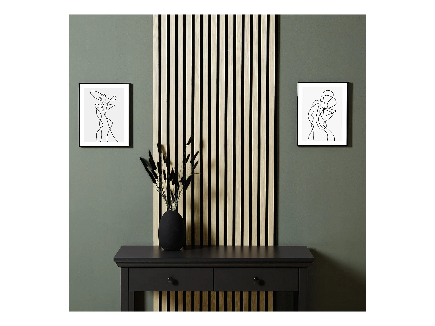 Panneau mural 60x60x2,5 cm crème