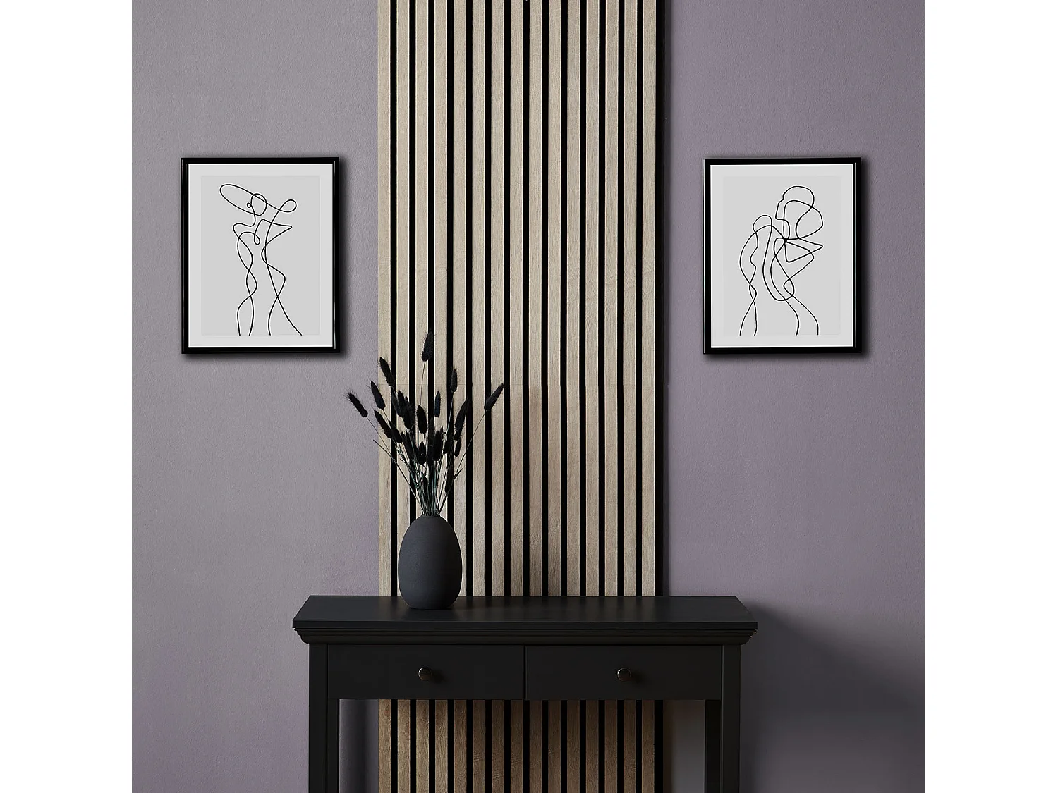 Wandpaneele 60x120 cm Grau