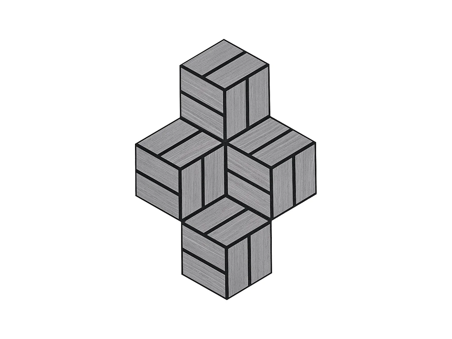 Akoestische panelen 30x26 cm Grijs Zeskantige Honingraat