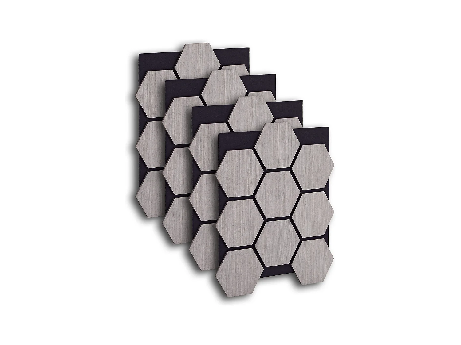 Wandpaneele 62x76x2 cm grau