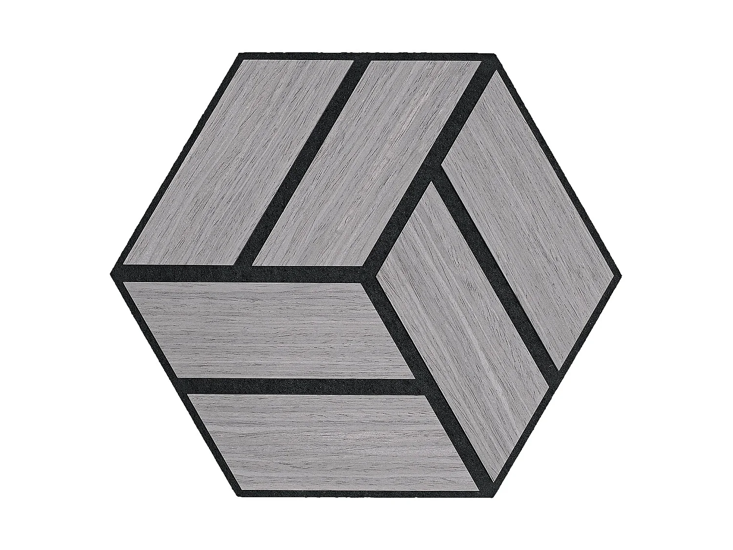 Panneaux Acoustiques Muraux 30x26 cm Gris Hexagone Nid d'abeille Ensemble de 16 pièces 3D