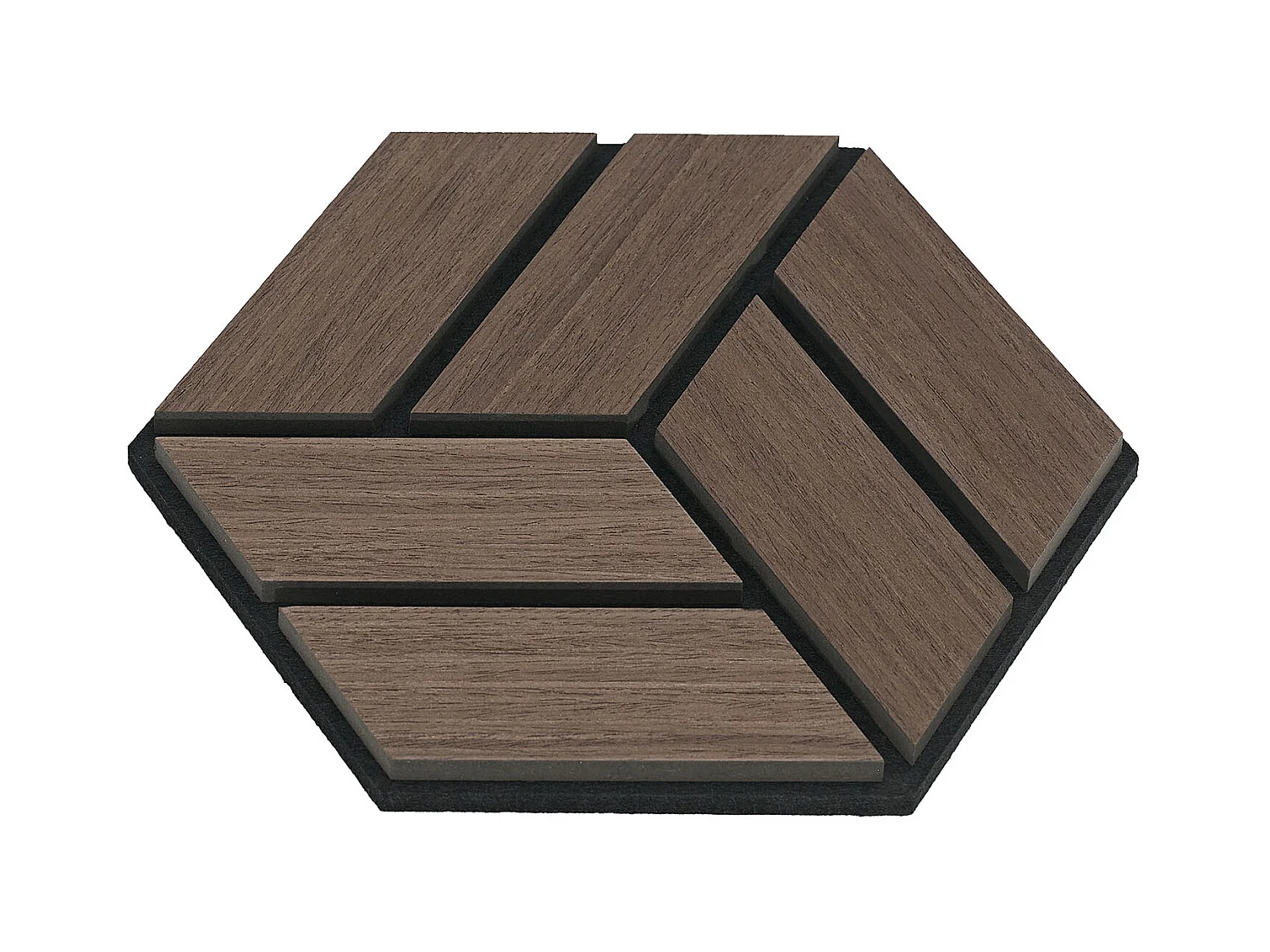 Akoestische panelen 30x26 cm Bruin Zeskantige Honingraat