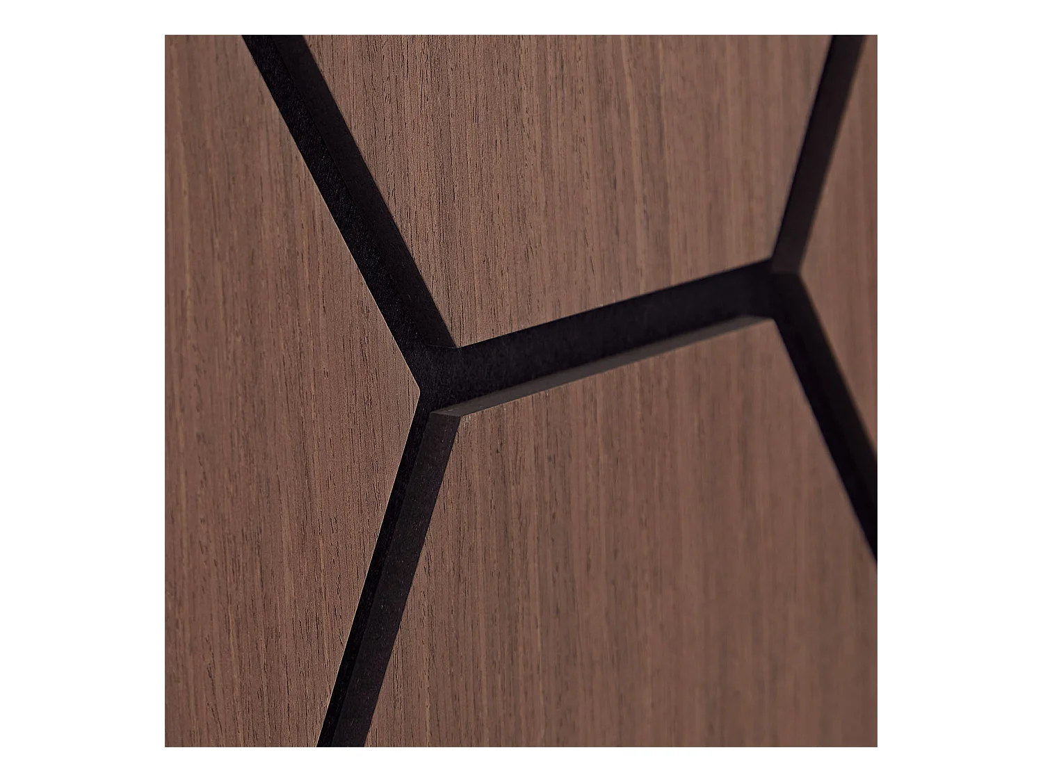 Panneaux Muraux 62x76 cm Marron Hexagone