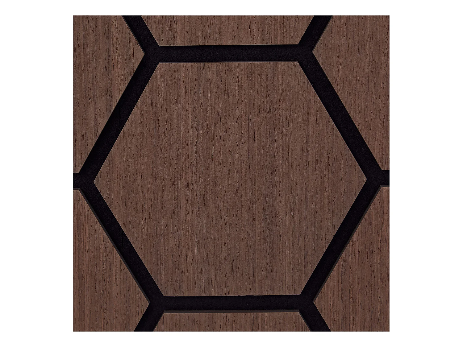 Panneaux Muraux 62x76 cm Marron Hexagone