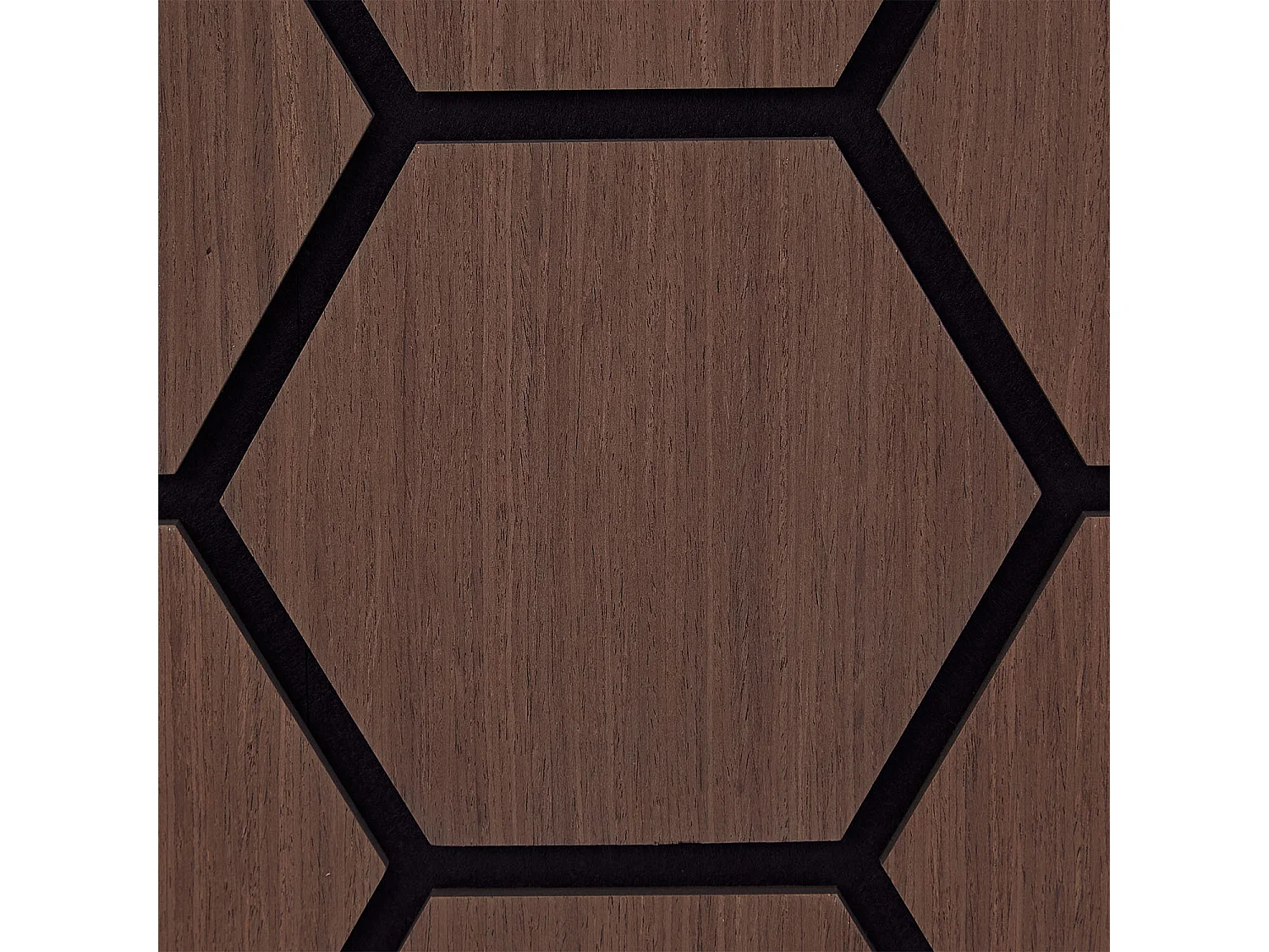 Wandpaneele 62x76 cm Braun Sechseck